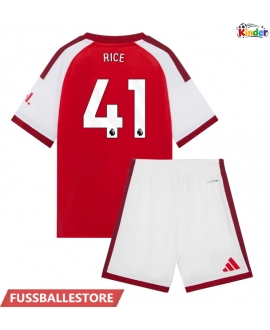 Günstige Arsenal Declan Rice #41 Heimtrikotsatz Kinder 2026-27 Kurzarm (+ Kurze Hosen)
